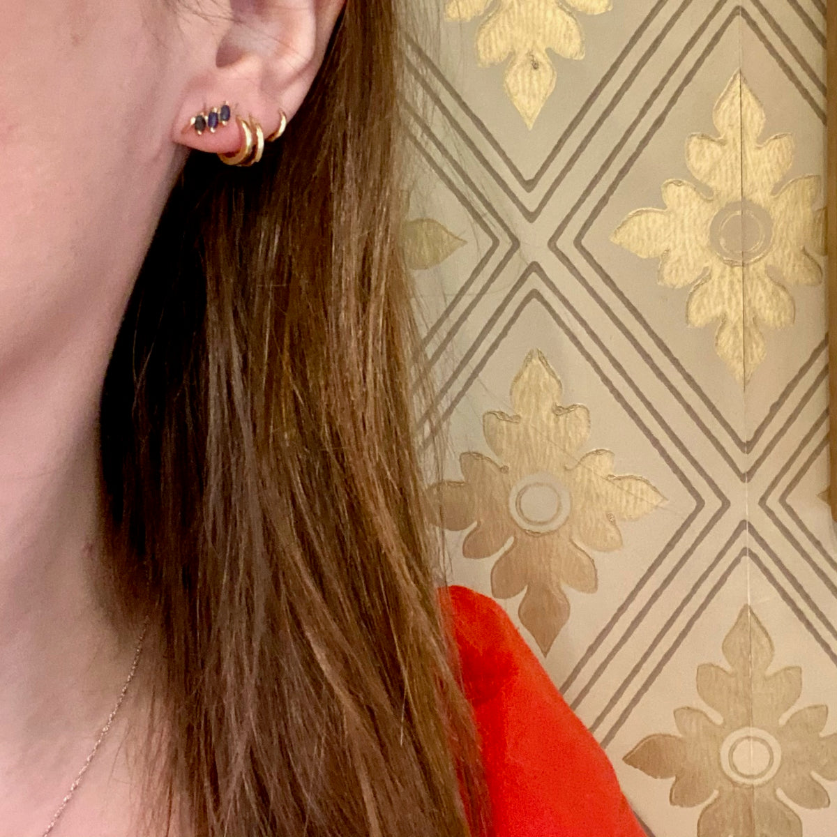 Quintessential 1980s Sapphire Stud Earrings