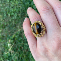 Brutalist 1960's 18k Gold Reversable Ring