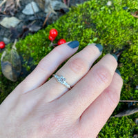 Pristine Platinum Diamond Engagement Ring Circa 1940