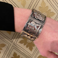 Vintage 1940s Taxco Silver Bracelet