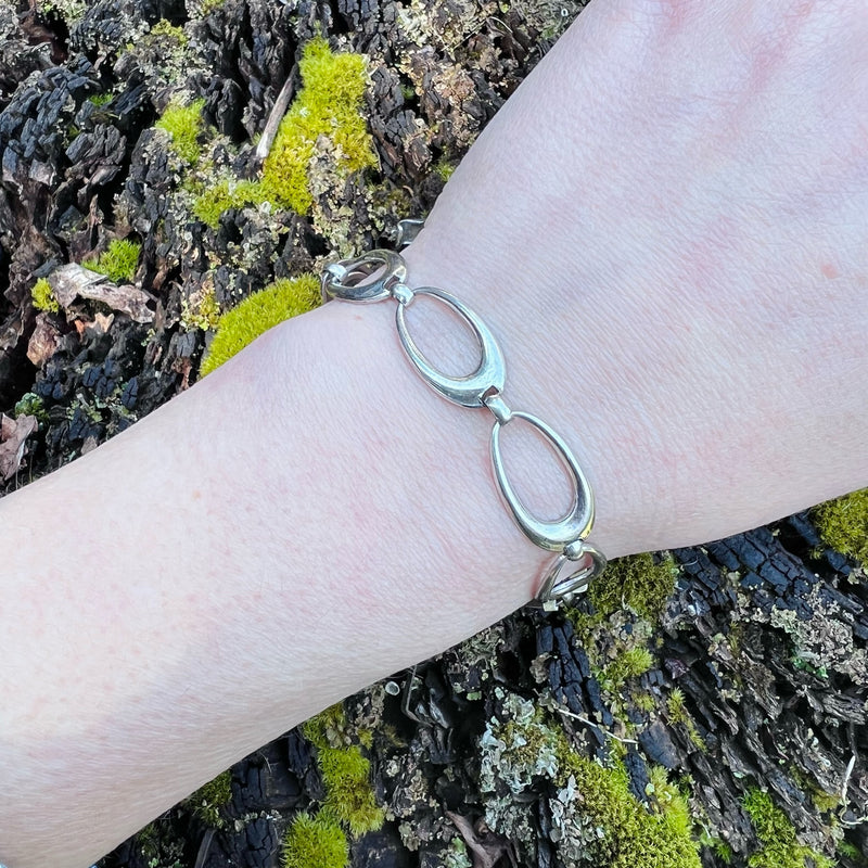 Atomic Age Sterling Silver Bracelet