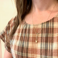 Gold Bucket Charm with Rustic Detail