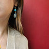 Moody Blues Turquoise & Sodalite Earrings by brunet