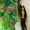 Absolutely Fabulous Golden Shoulder Duster Earrings