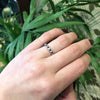 1940's Ruby and Diamond Platinum Wedding Band