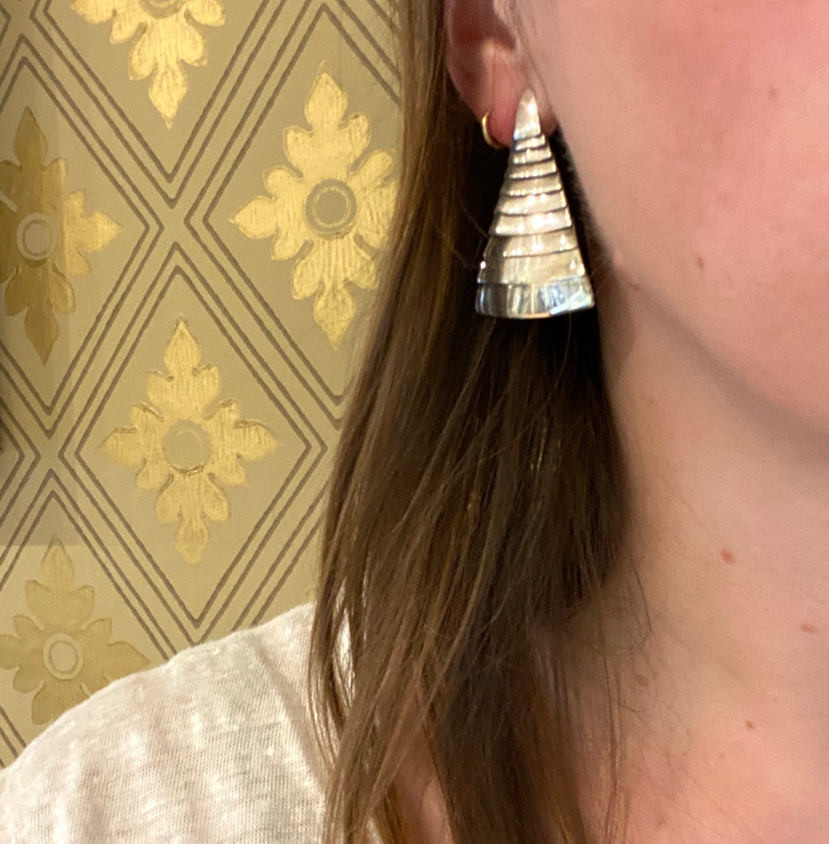 Modernist Studio Earrings in Sterling Silver