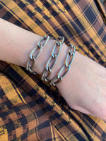 Vintage Italian Lorenzo Curb Chain Necklace