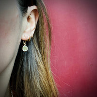 Organics Green Amethyst Earring in Recycled Gold by 720