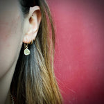 Organics Green Amethyst Earring in Recycled Gold by 720