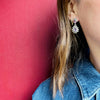 Sparkling Amethyst & Silver Earrings