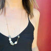 Unusual Glass & Stone Artisan Necklace by Brin