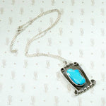 Interesting Turquoise & Sterling Pendant