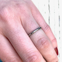 "Cinderella" Soft Floral Band in White Gold