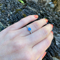 Elegant Simplicity Sapphire Platinum Engagement Ring