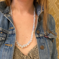 Edwardian Venetian Opaline Bead Necklace