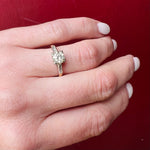 Gorgeous Gold 2-tone 1930's Engagement Ring