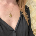 Pretty Little Engraved Gold Locket