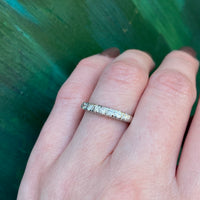 Timeless Seven Stone & White Gold Wedding Band
