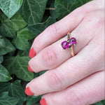 Star Facet Garnet 19thc Ring