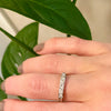 Sparkling Diamond Band in White Gold