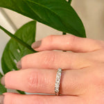 Sparkling Diamond Band in White Gold