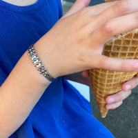 Child's Cuff Bracelet with Rivets & Rockers