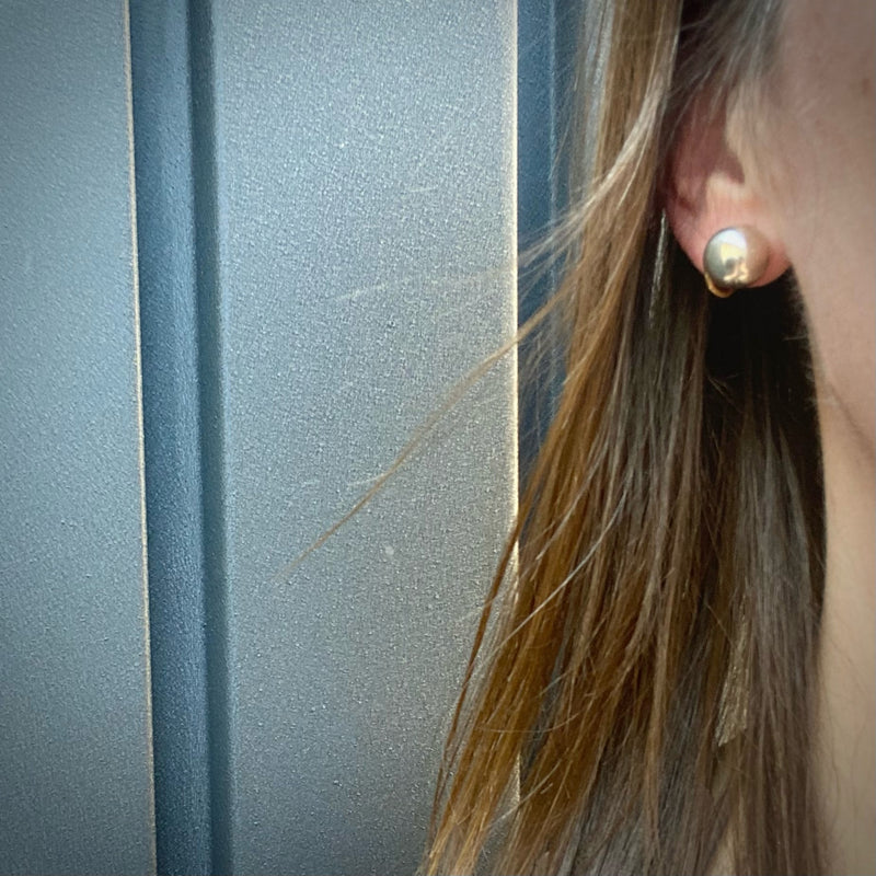 Vintage Sterling Silver Ball Stud Earrings
