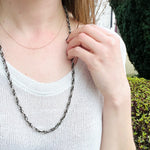 Handsome Handmade Sterling Silver Chain