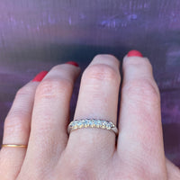 Ideal Old Euro Diamond Band with Great Details