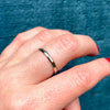 Facets & Bevels Retro White Gold Band