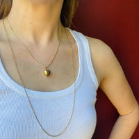 Sinuous Italian 14k Gold Singapore Chain