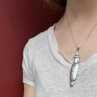 Interesting Sterling Silver Kachina Pendant