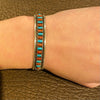 Zuni Needle Point Silver Cuff Signed E. L. Lonasee