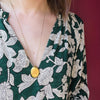 Pretty Engraved Gold Filled Oval Locket