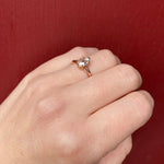 Pear Shaped Rose Cut Diamond Solitaire by GSL