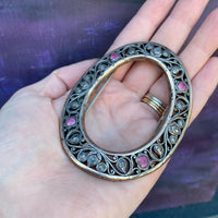 Regency Era Gold & Silver Buckle with Sapphires