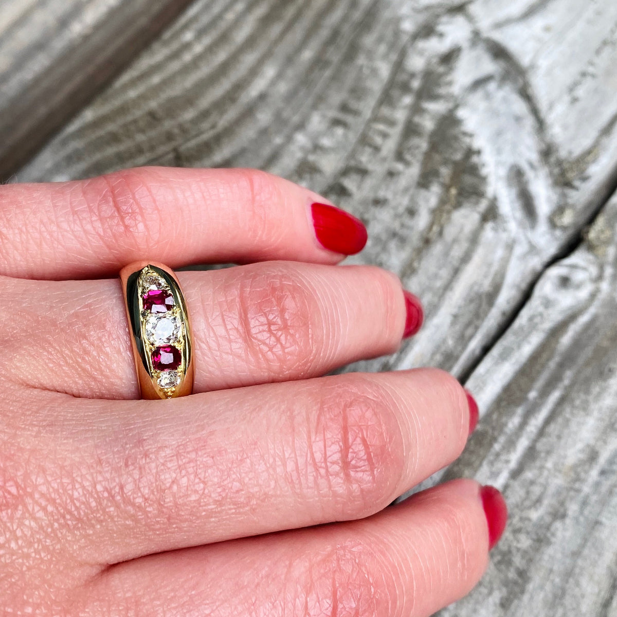 Chunky Cupcake Diamond & Ruby Gypsy Band