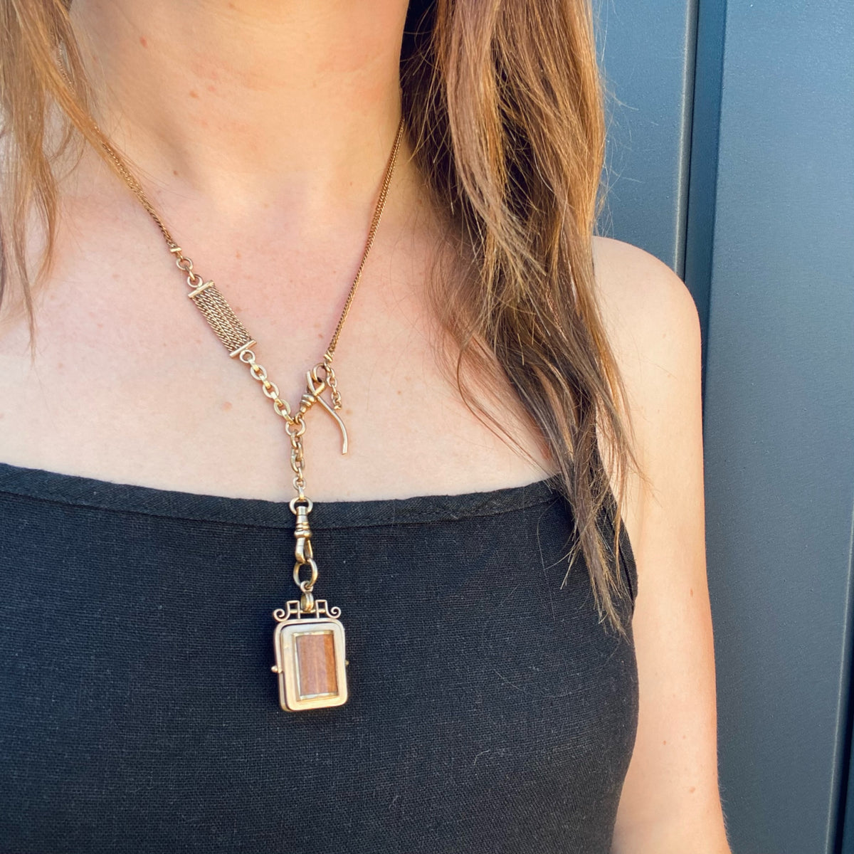 This Victorian Swivel Locket Fob Has It All