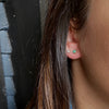 Small Vintage Turquoise Studs in Recycled Gold