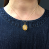 Victorian 15k Gold Locket with Rope & Anchor