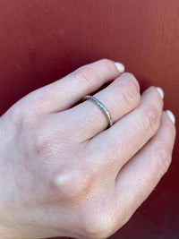 Ring of Roses Vintage White Gold Band