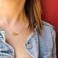 Antique Hippocampus Pendant in Gold