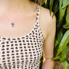 Delicate Sapphire Cluster Necklace by brunet