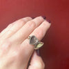 Engraved 9ct Gold Heart Locket Ring