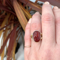 Carnelian Intaglio Ring The God Mars