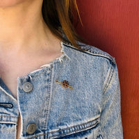 Flower Garnet Cluster in 14k Gold Brooch