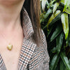 Feathery Engraved 9ct Gold Heart Locket