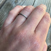 Sleek & Slim Vintage Platinum Band
