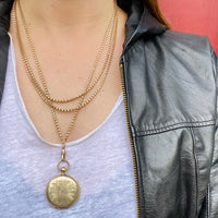 Civil War Era Pocket Watch-Style Locket with Tintype Photos