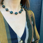 Dark & Dreamy Bloodstone Bead Necklace
